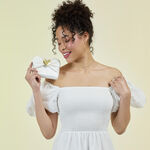 Minnie Mouse Iridescent Lace Wedding Zip Around Wallet LFlifestyle1 view 2